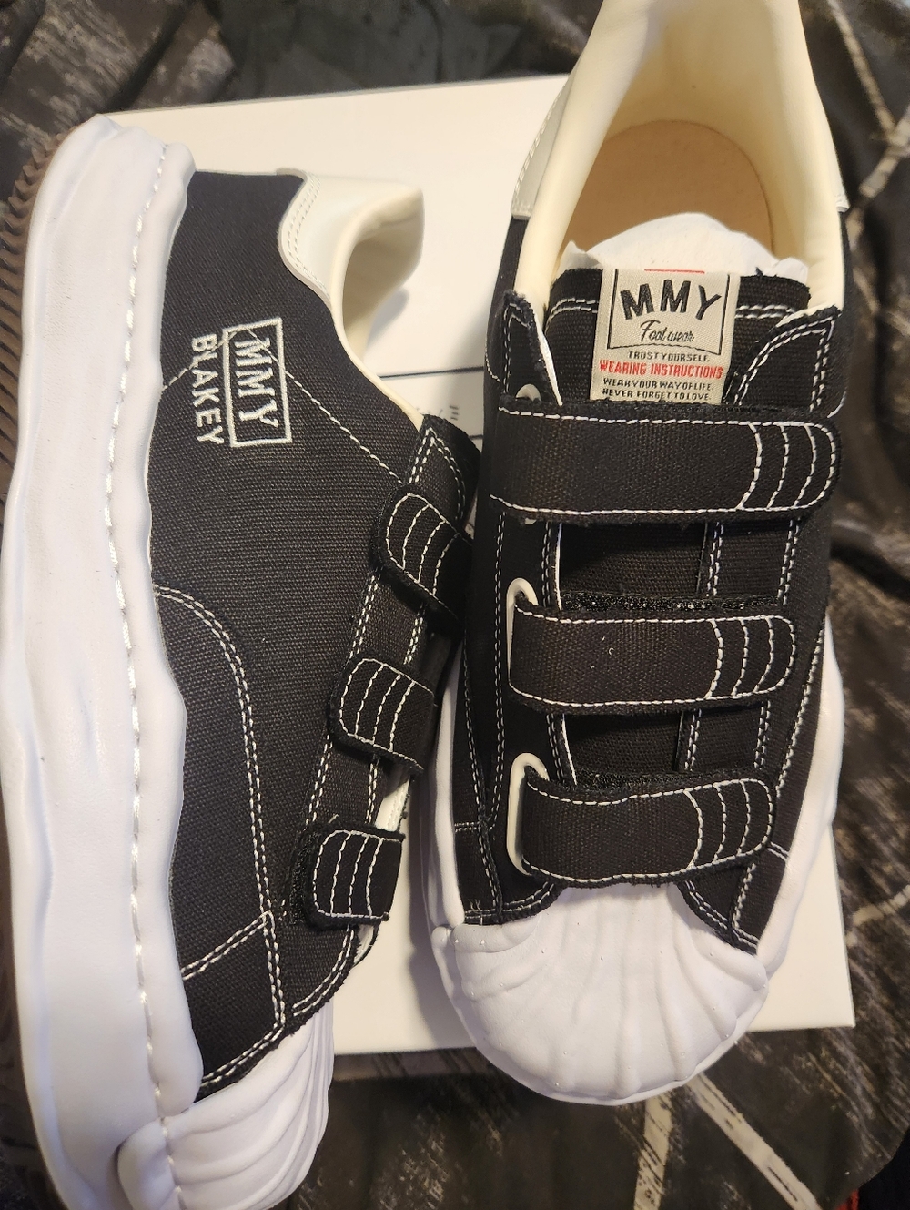 Brand new unisex Maison Mihara Yasuhiro Blakey OG Sole Canvas Low Black Size 11